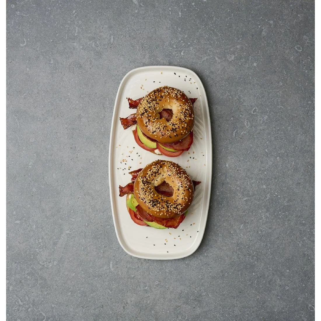 Churchill Chefs' Plates White Walled Oblong Plates 300mm (6 Pack) - Image 1