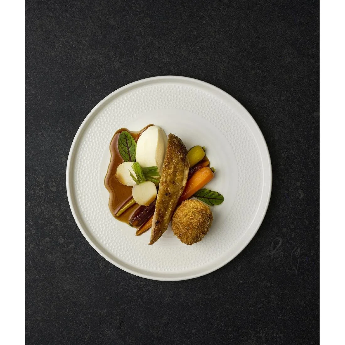 Churchill Isla White Walled Plates 260mm (6 Pack) - Image 1