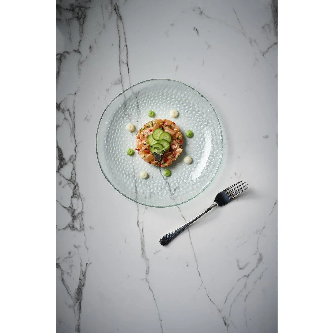 Churchill Isla Glasses Clear Organic Glasses Plates 225mm (6 Pack) - Image 1