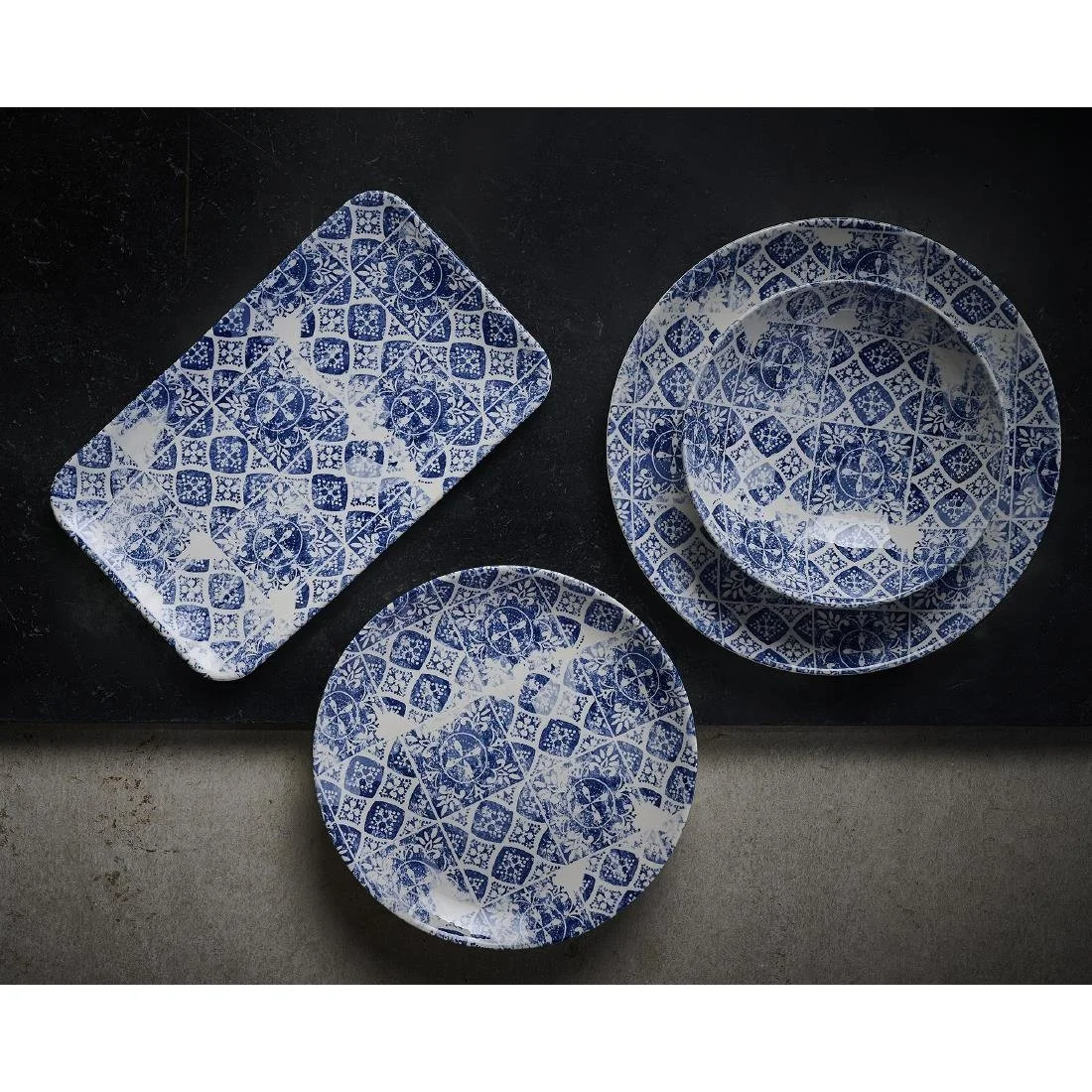 Dudson Makers Collection Porto Blue Coupe Bowls 200mm (12 Pack) - Image 2