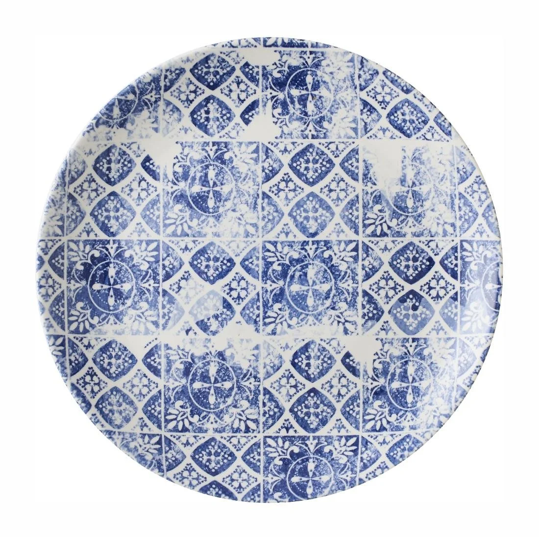 Dudson Makers Collection Porto Blue Coupe Plates 270mm (12 Pack) - Image 1