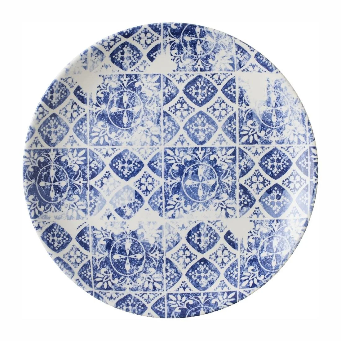 Dudson Makers Collection Porto Blue Coupe Plates 200mm (12 Pack) - Image 1