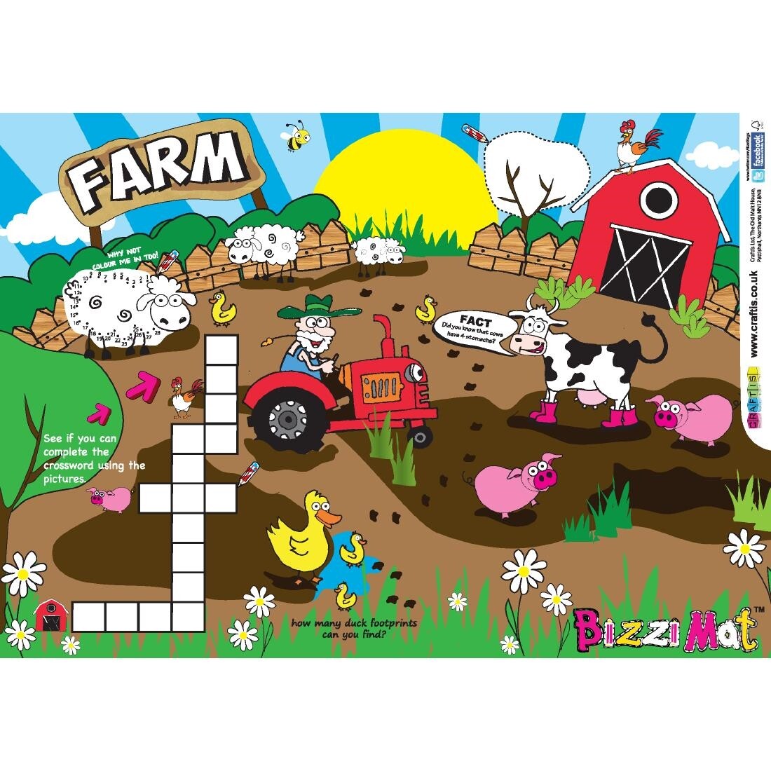 Crafti's Kids Activity Sheet Assorted Designs Pack of 500