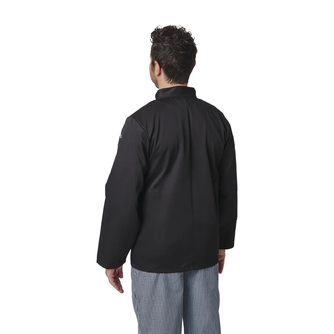 Whites Vegas Unisex Chef Jacket Long Sleeve Black - Image 9
