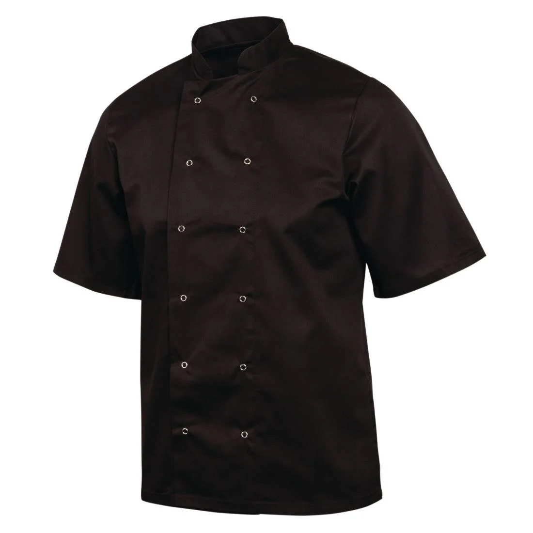 Whites Vegas Unisex Chef Jacket Short Sleeve Black - Image 11