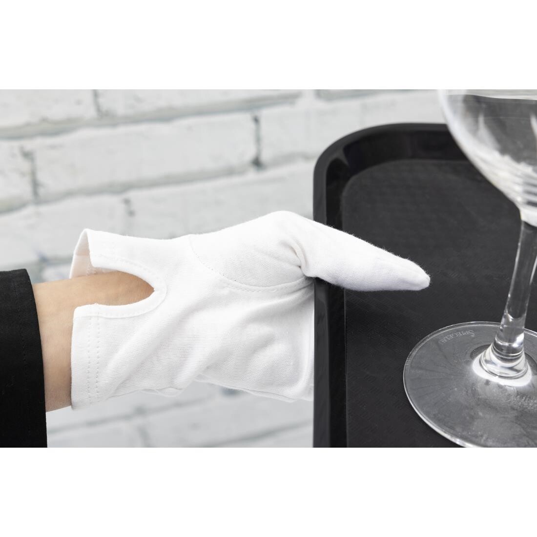 Mens Waiting Gloves White L