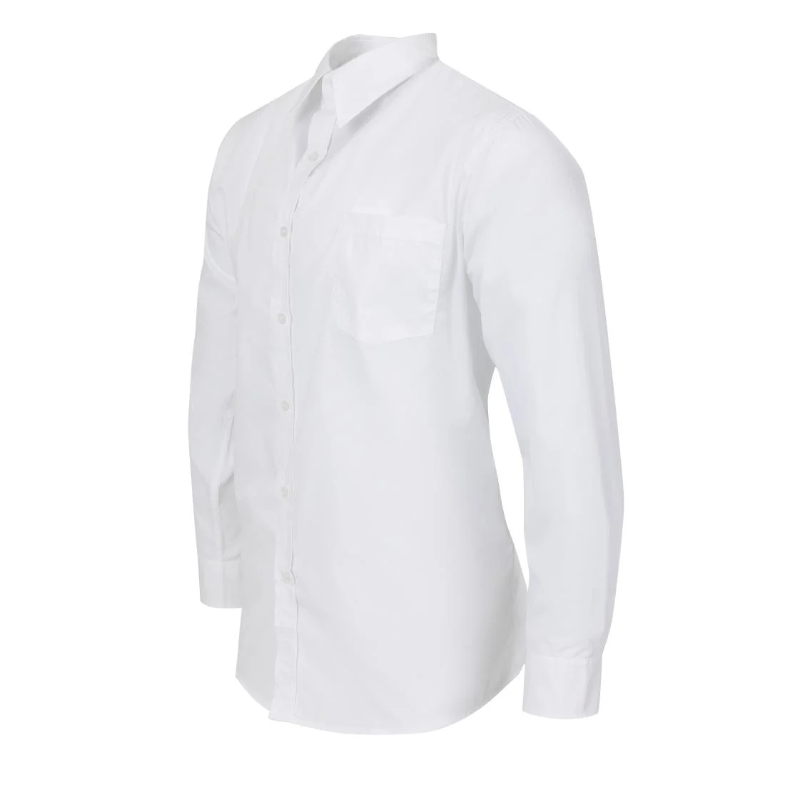 Uniform Works Unisex Long Sleeve Shirt White L