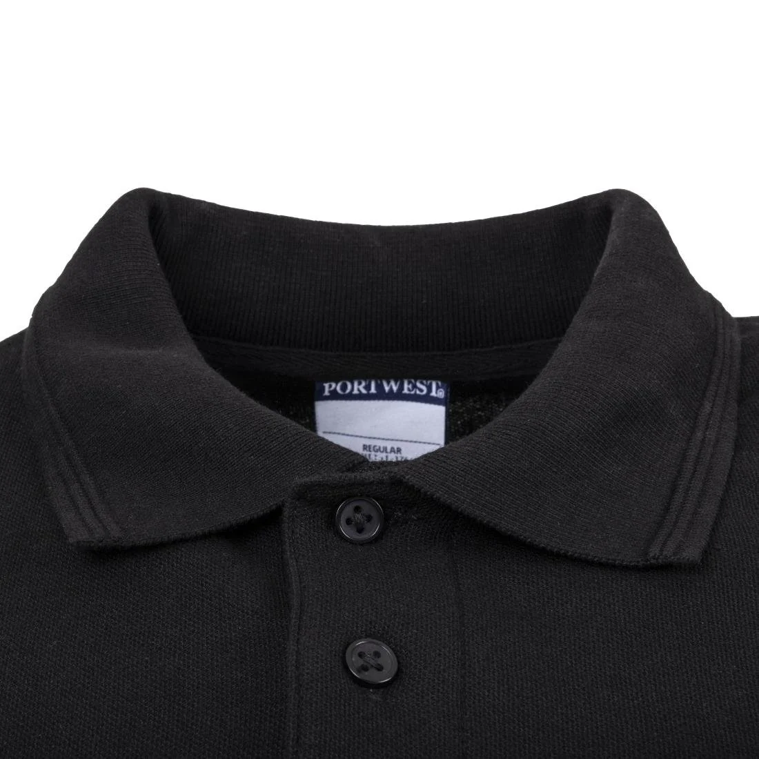 Portwest Unisex Polo Shirt Black - Image 6