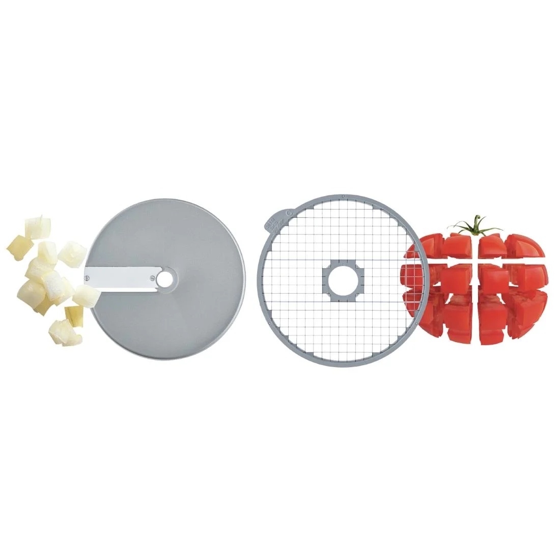 Robot Coupe Expert Mineral 10x10x10mm Dicing Disc Set 28112W - Image 2