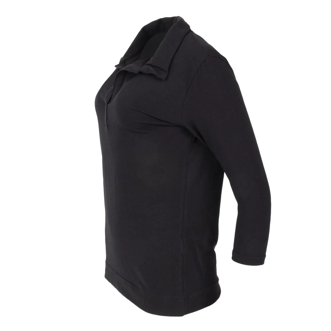 Uniform Works Womens V-Neck T-Shirt Black M