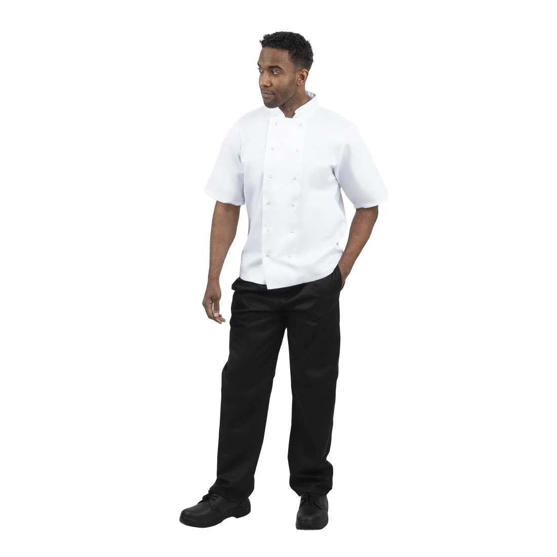 Whites Boston Unisex Chef Jackets Short Sleeve White (5 Pack) - Image 10