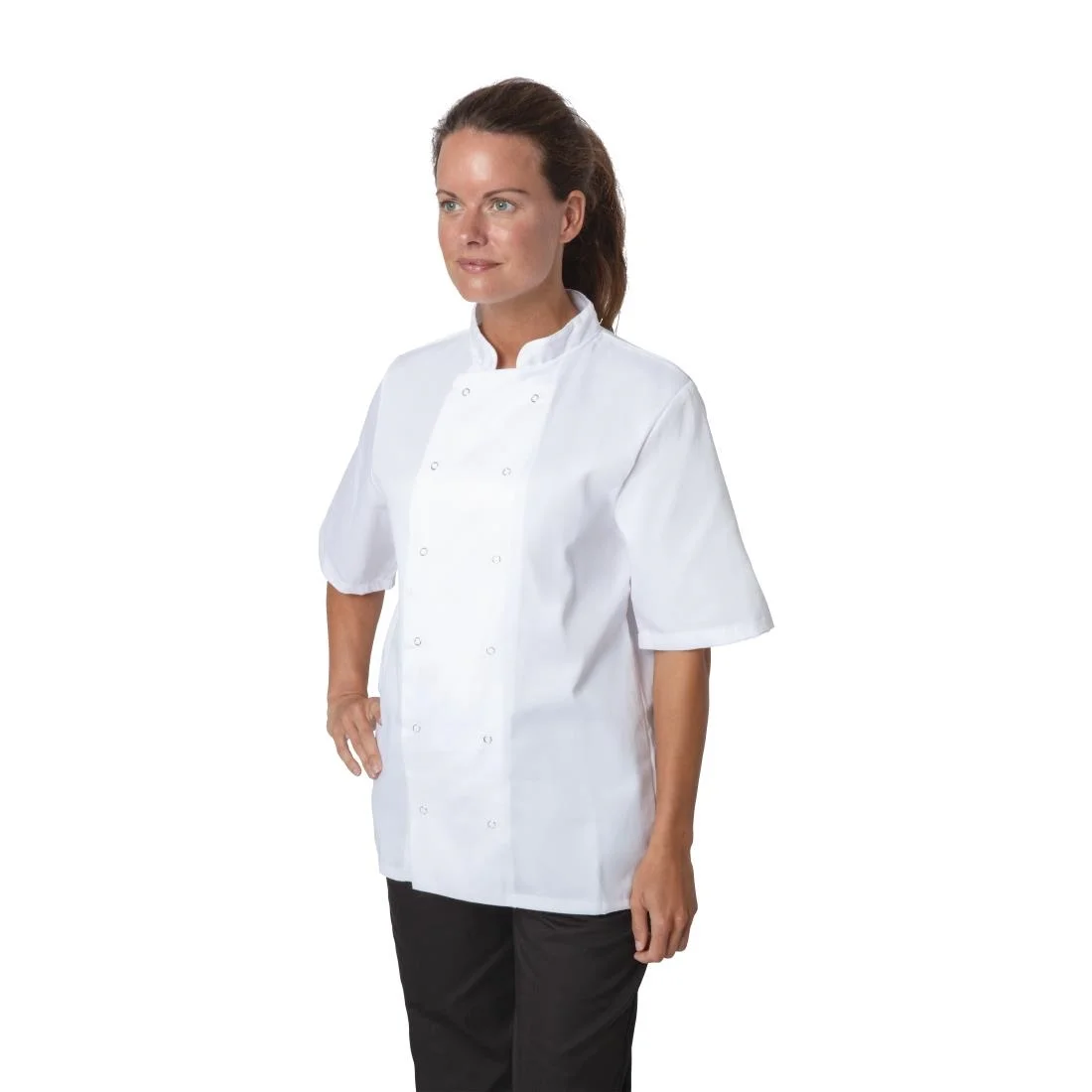 Whites Boston Unisex Chef Jackets Short Sleeve White (5 Pack) - Image 8