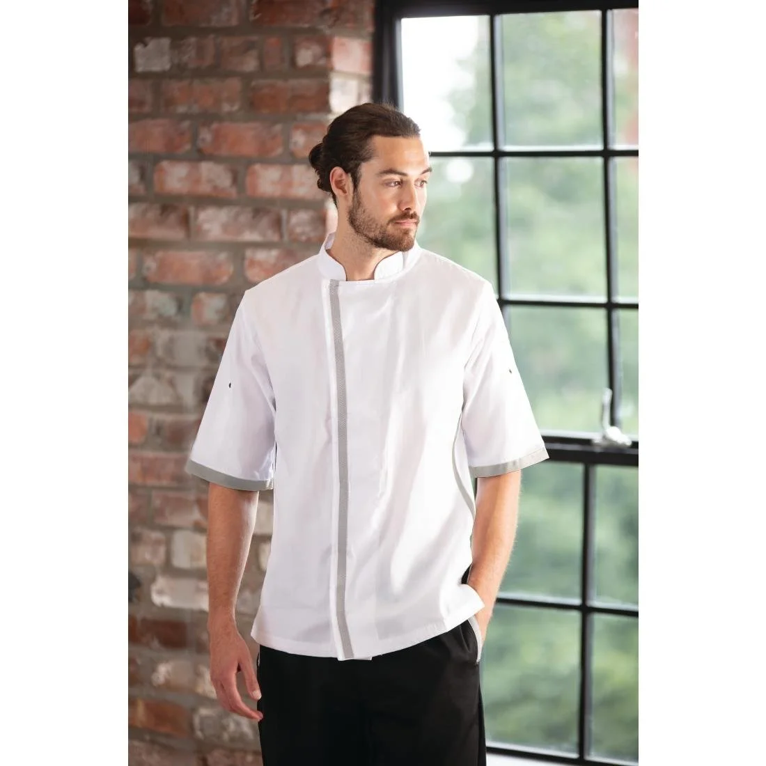 Southside Unisex Chef Jacket White - Image 3