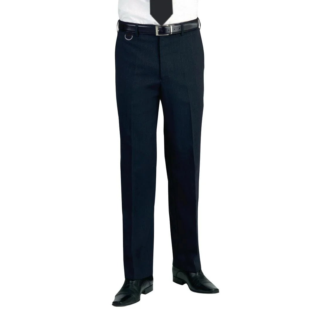 Brook Taverner Mens Long Leg Mars Black Waiting Trousers - Image 1