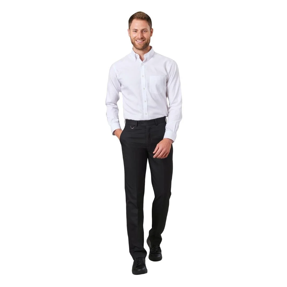 Brook Taverner Mens Long Leg Mars Black Waiting Trousers - Image 4