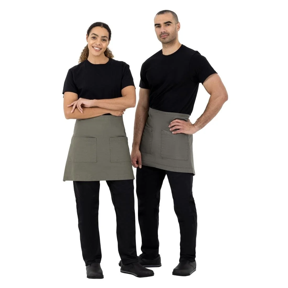 Southside Cotton Canvas Waist Apron Khaki - Image 9