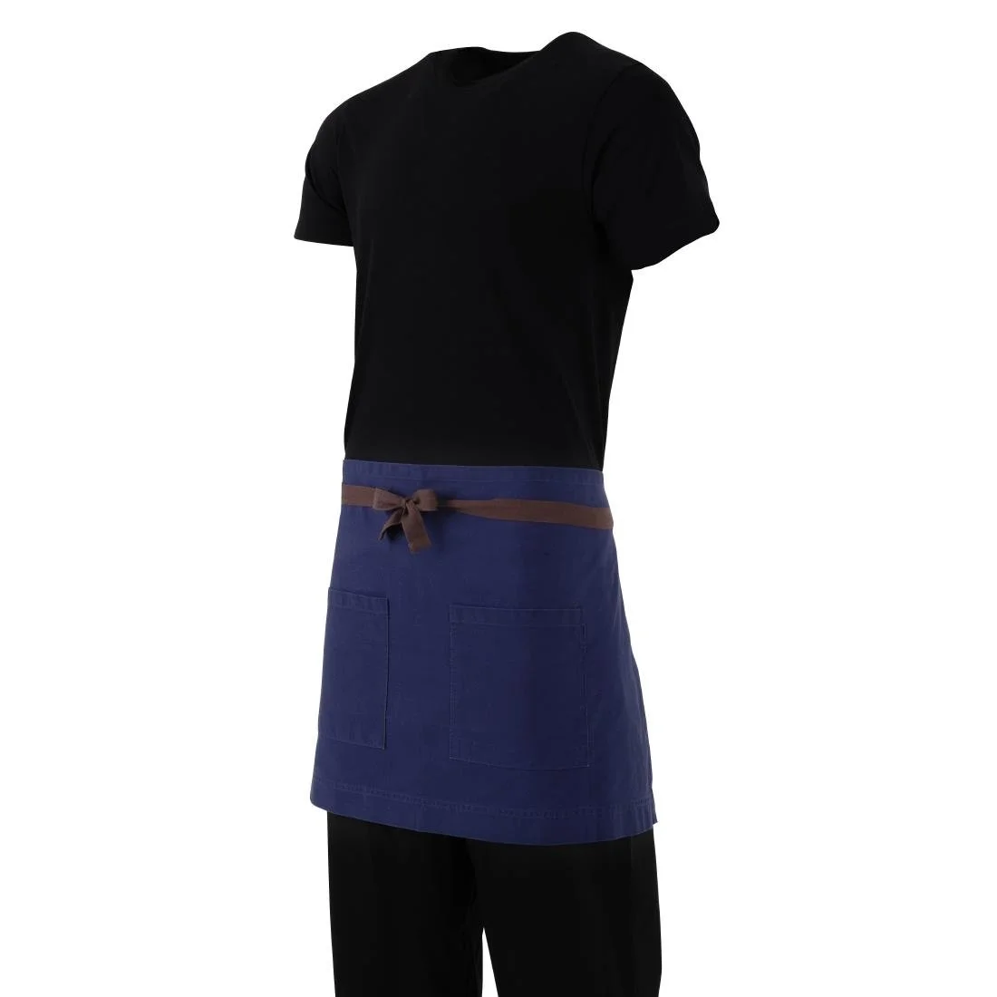 Southside Cotton Canvas Waist Apron Navy Blue - Image 6