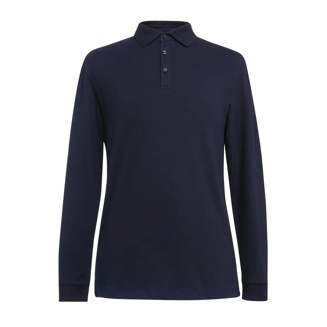 Brook Taverner Frederick Men's Navy Long Sleeve Polo - Image 1