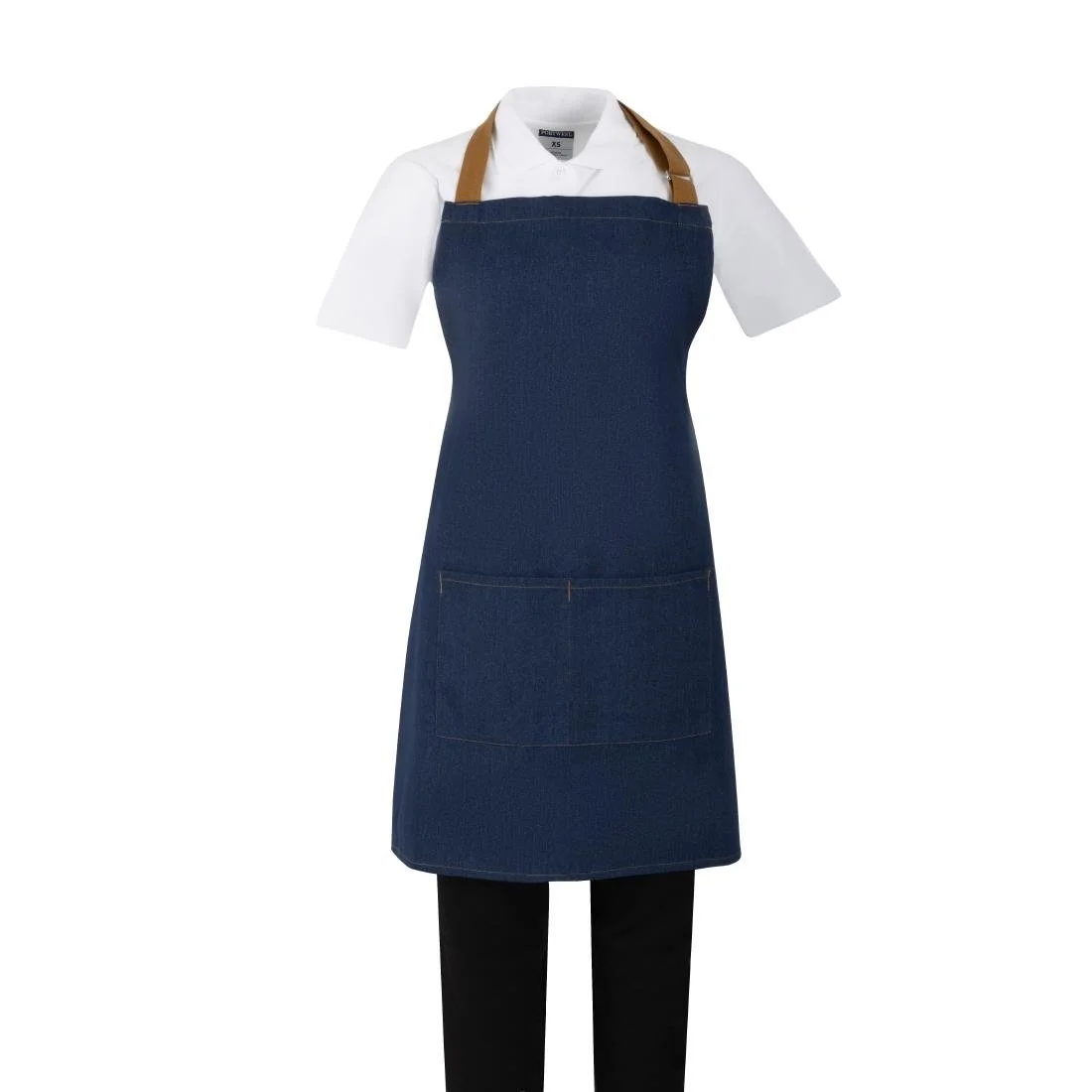Southside Denim Short Bib Apron Blue - Image 1