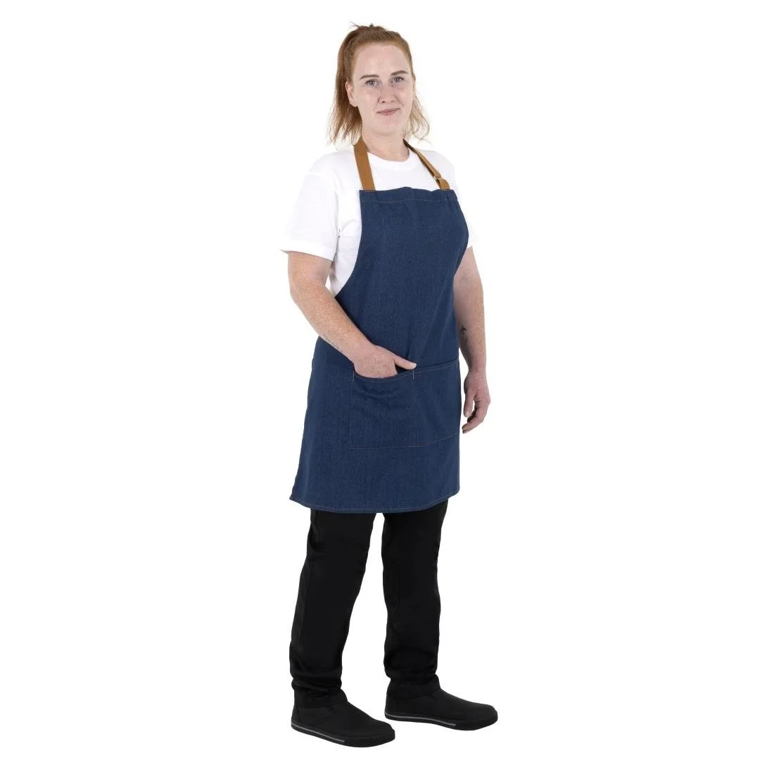 Southside Denim Short Bib Apron Blue - Image 9