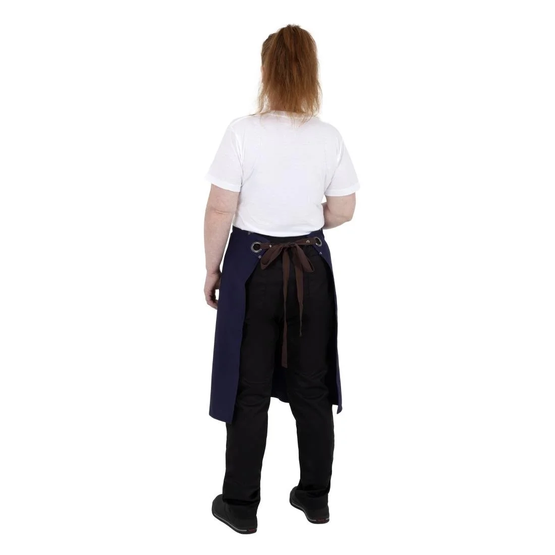 Southside Cotton Canvas Bistro Apron Navy Blue - Image 5