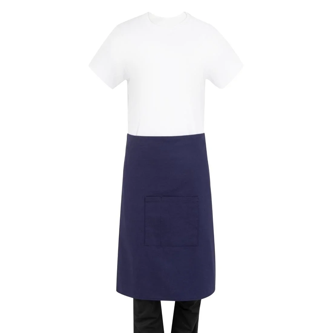 Southside Cotton Canvas Bistro Apron Navy Blue - Image 9