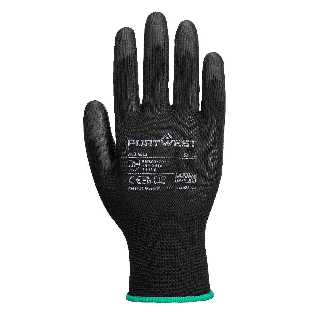 Portwest Black PU Palm Glove - Image 1