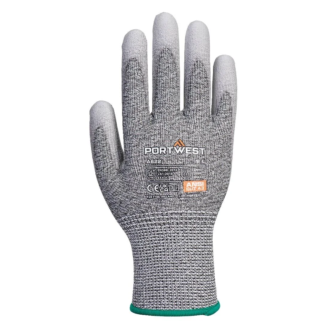 Portwest Grey Cut C13 PU Glove - Image 1