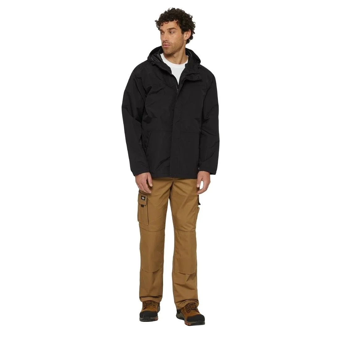 Dickies Waterproof Rain Jacket Black - Image 4