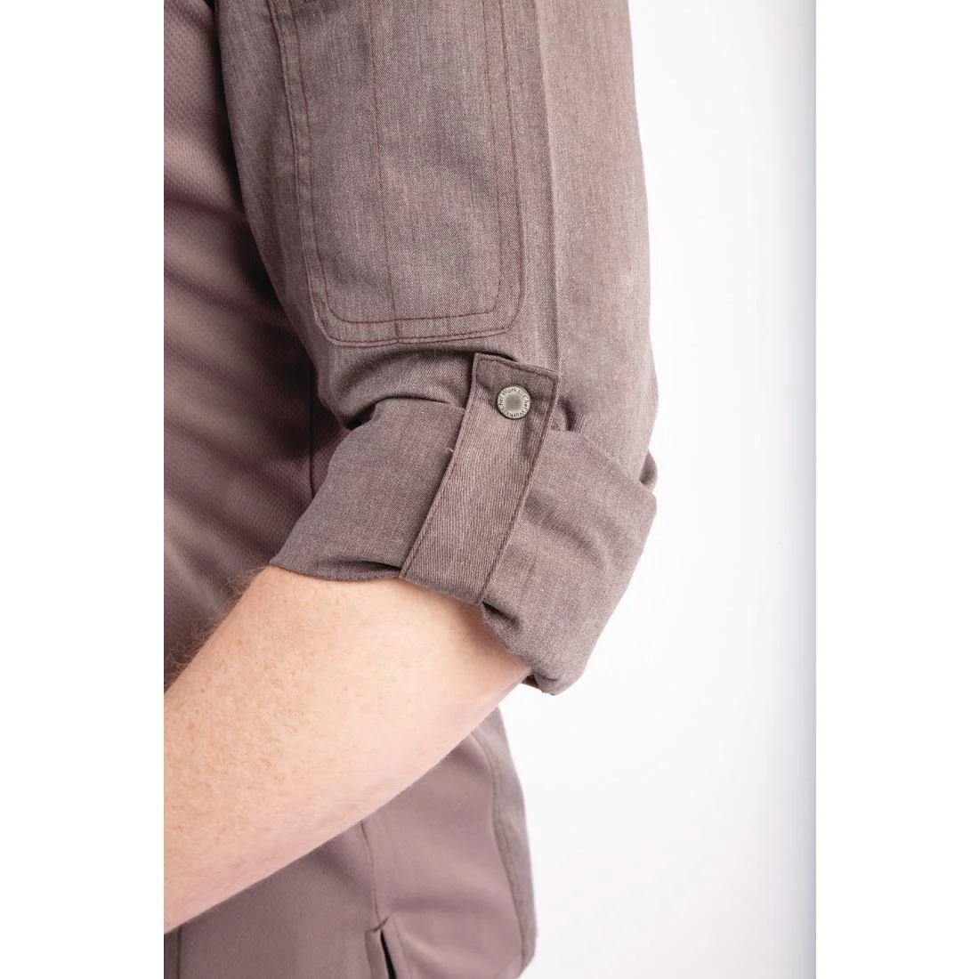 Chef Works Hartford Unisex Chef Jacket Graphite - Image 17