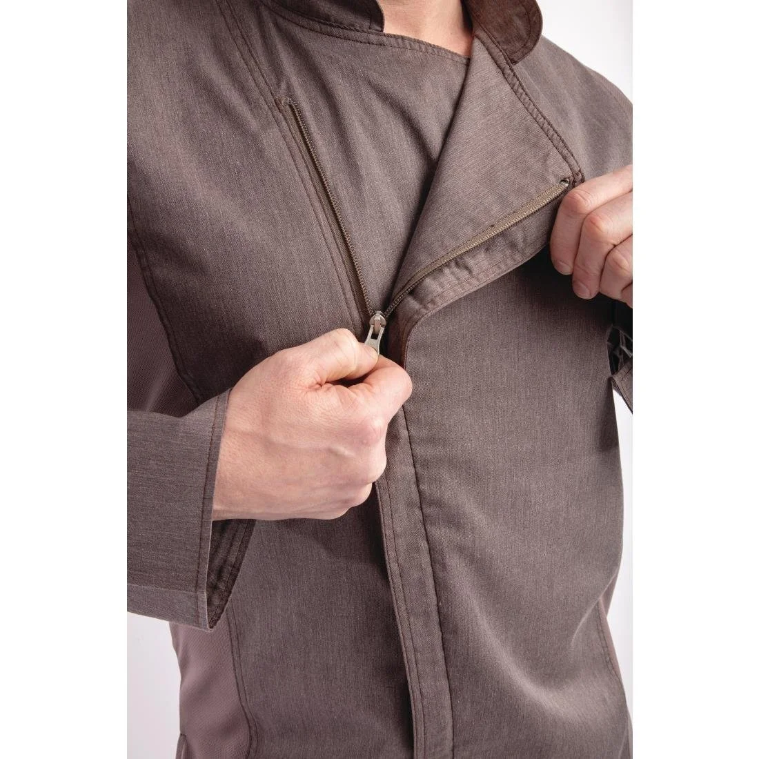 Chef Works Hartford Unisex Chef Jacket Graphite - Image 18