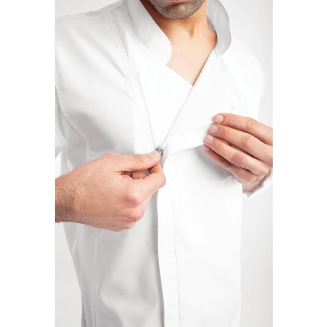 Chef Works Unisex Hartford Chef Jacket White - Image 1