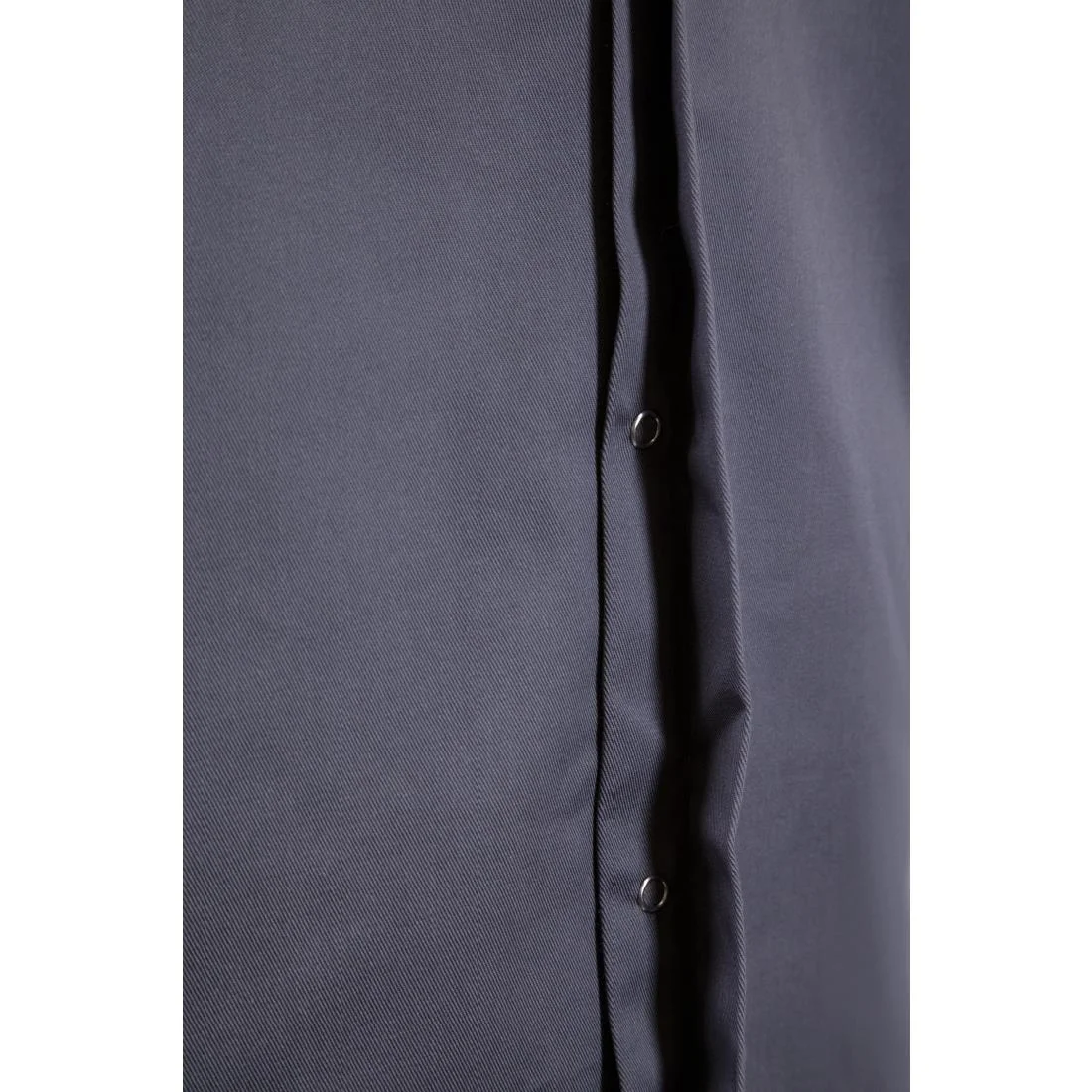 Southside Band Collar Unisex Chef Jacket Charcoal - Image 7