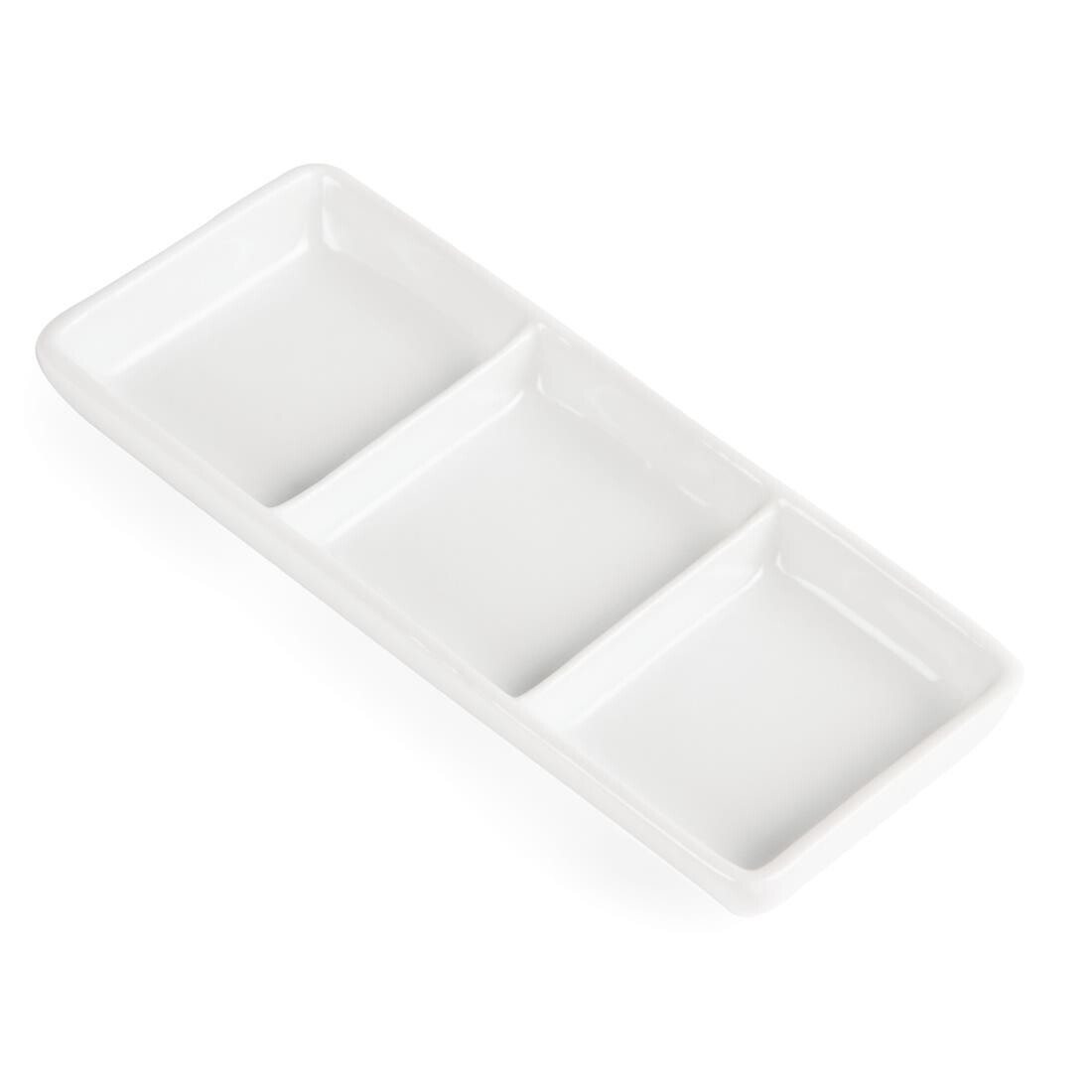 Olympia Whiteware 3 Section Dishes