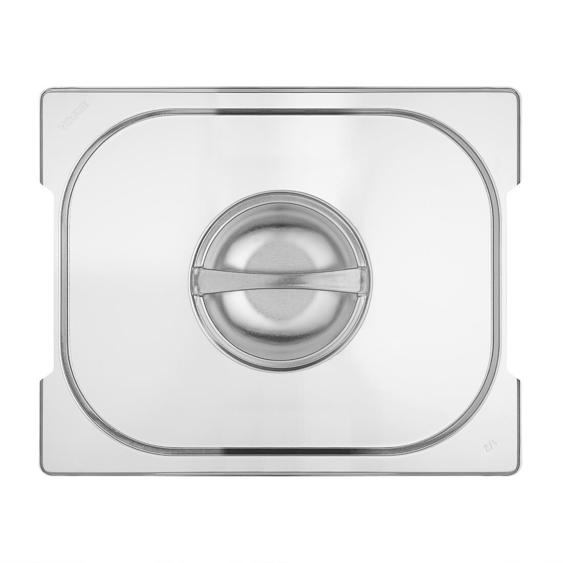 Vogue Stainless Steel 1/2 Gastronorm Handled Pan Lid