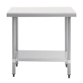 Vogue Stainless Steel Chopping Board Table 900mm