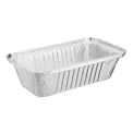 Nisbets Essentials Foil Containers and Lids 250ml (50 Pack) - Image 1