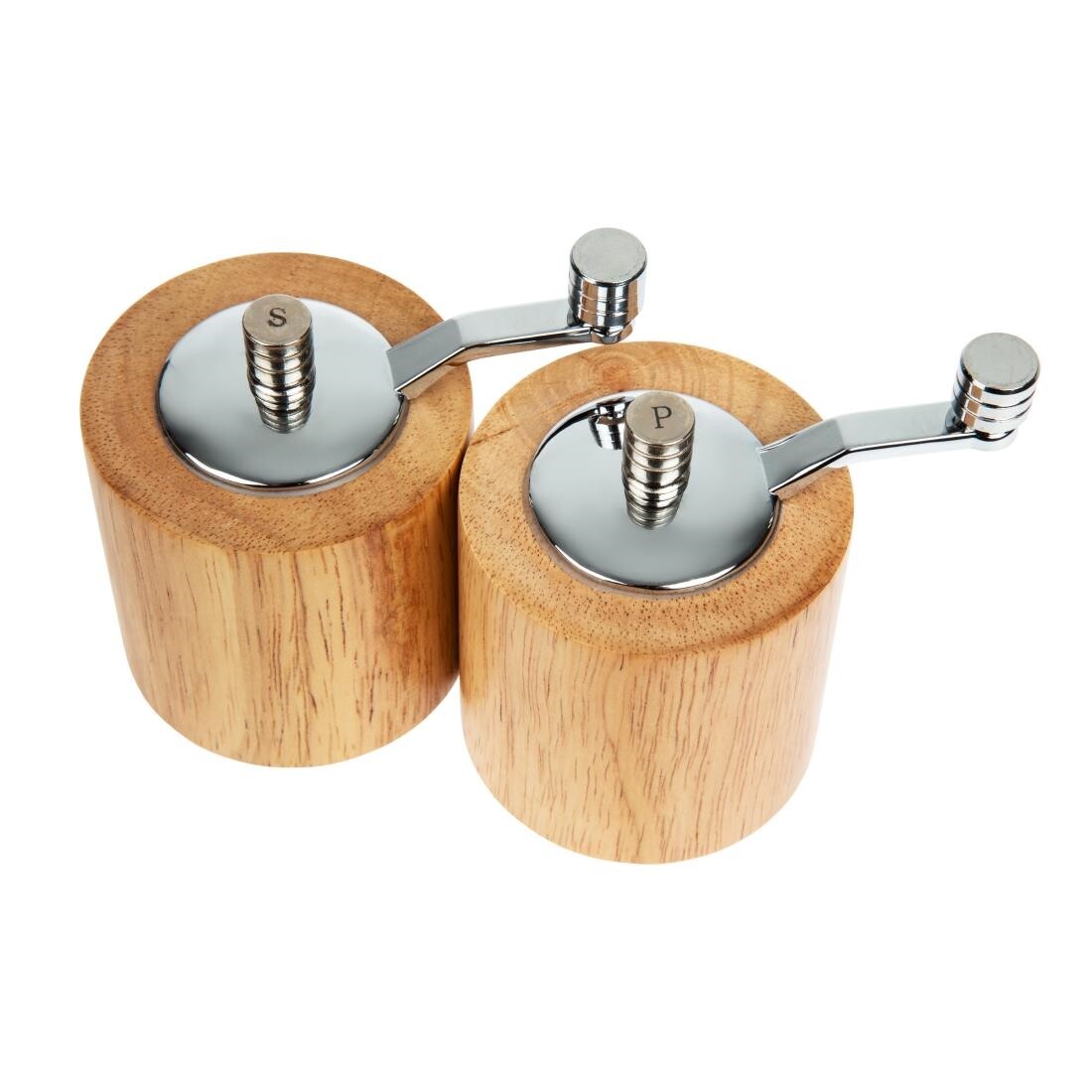 Light Wood Salt and Pepper Mill Grinder Set