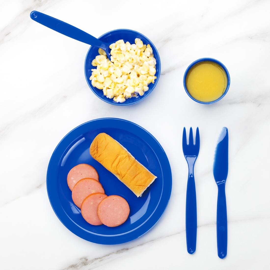 Kristallon Polycarbonate Tumblers Blue 142ml