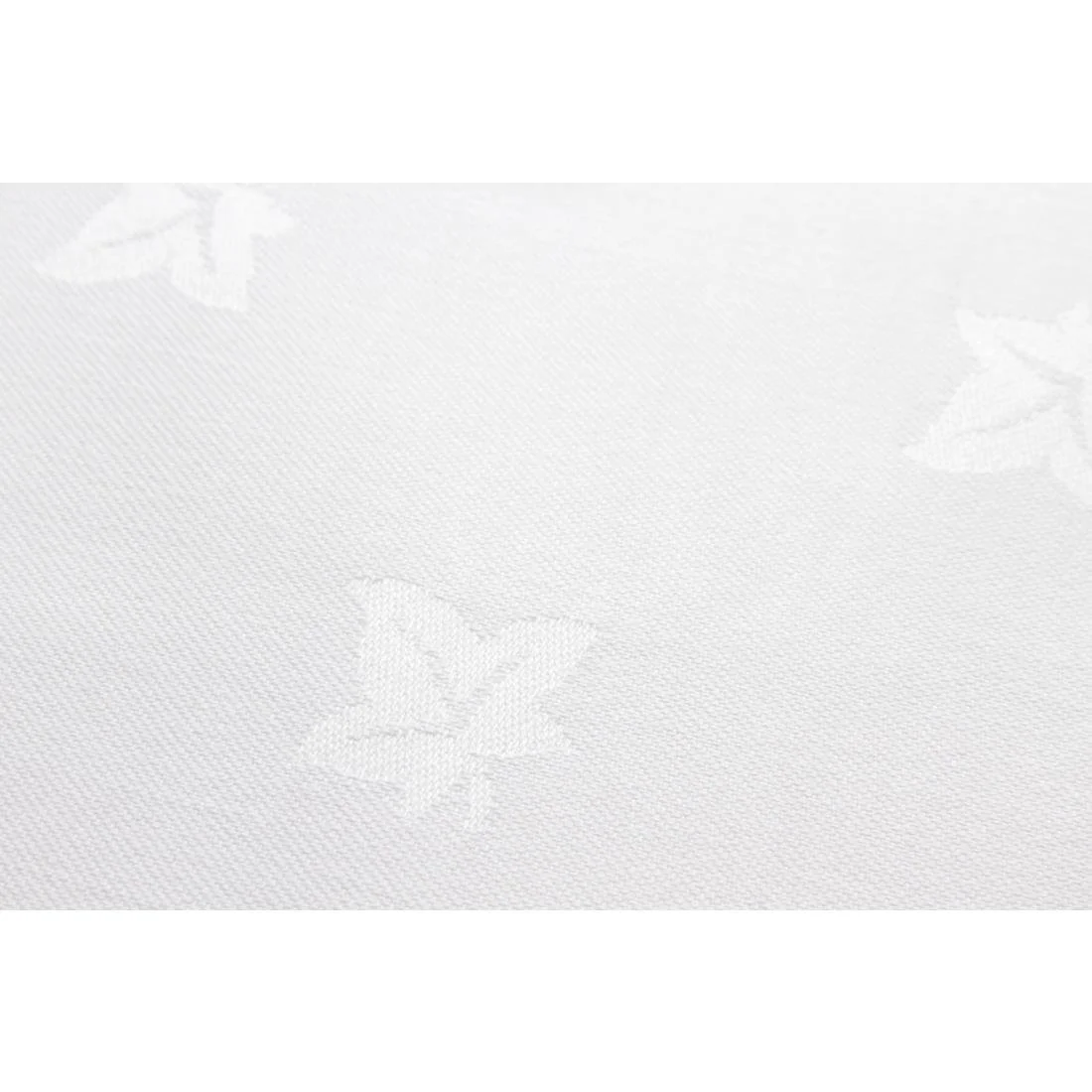 Mitre Luxury Luxor Cotton Napkins Ivy Leaf White - Image 2