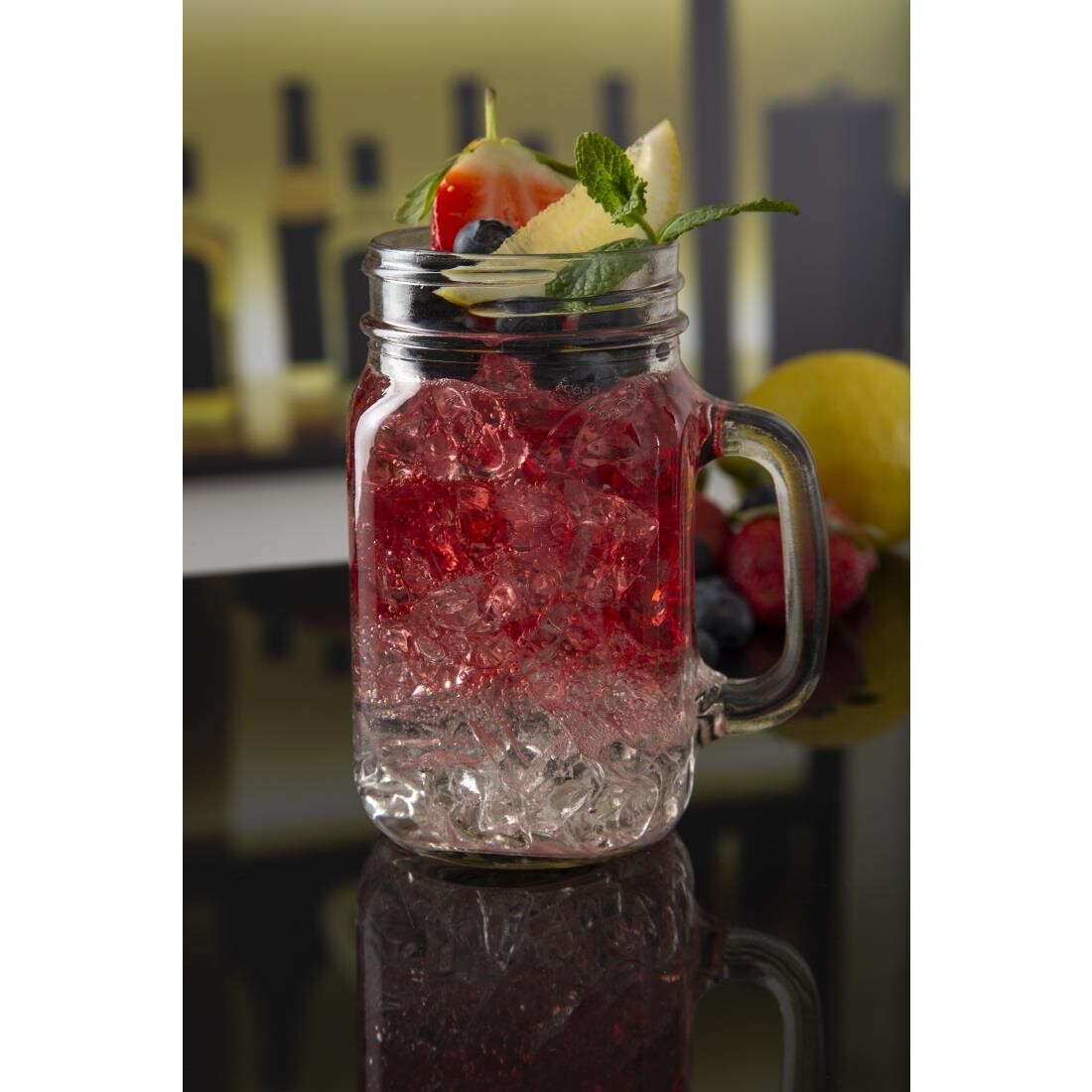 Olympia Handled Jam Jar Glasses
