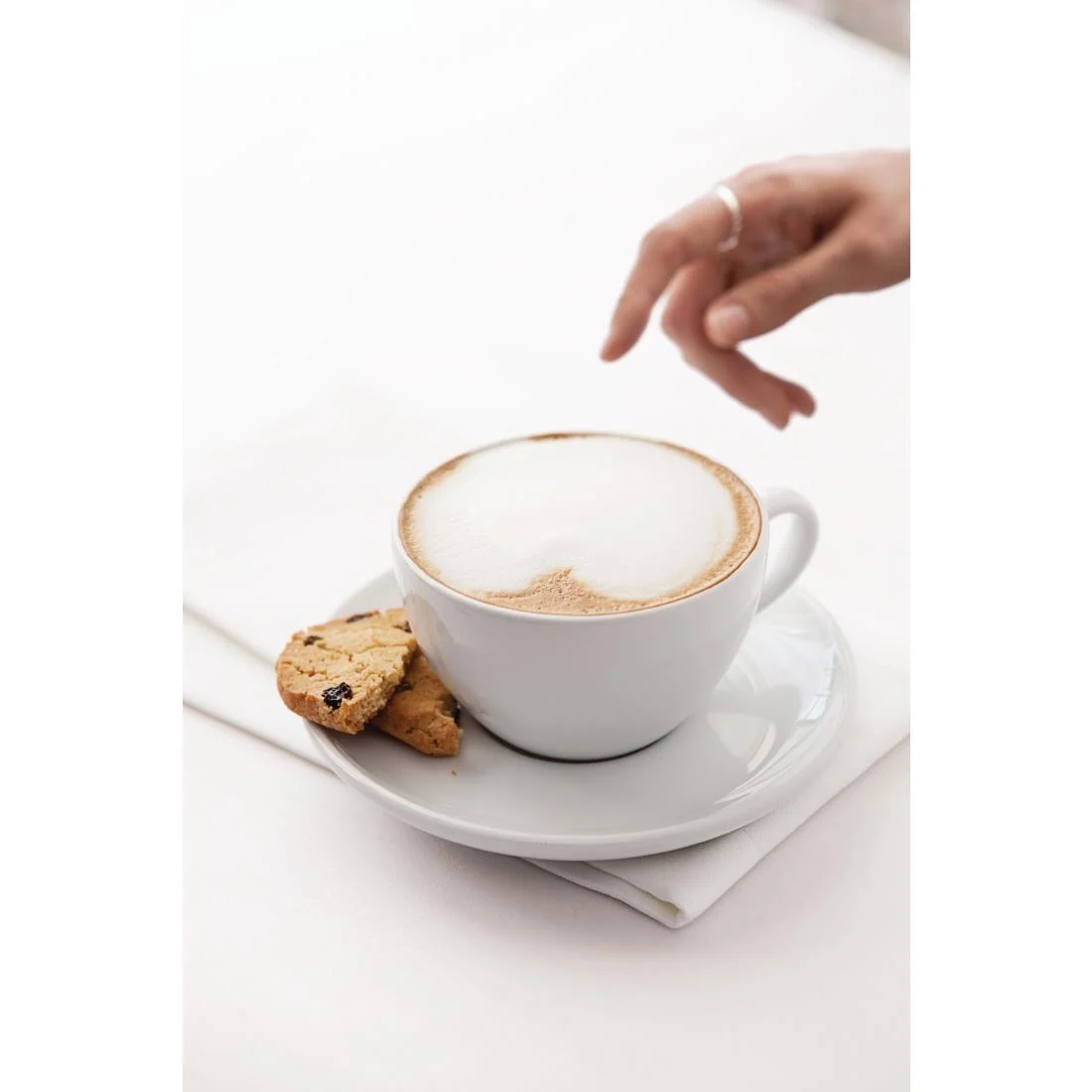 Royal Porcelain Classic White Tea Cup Saucers 150mm