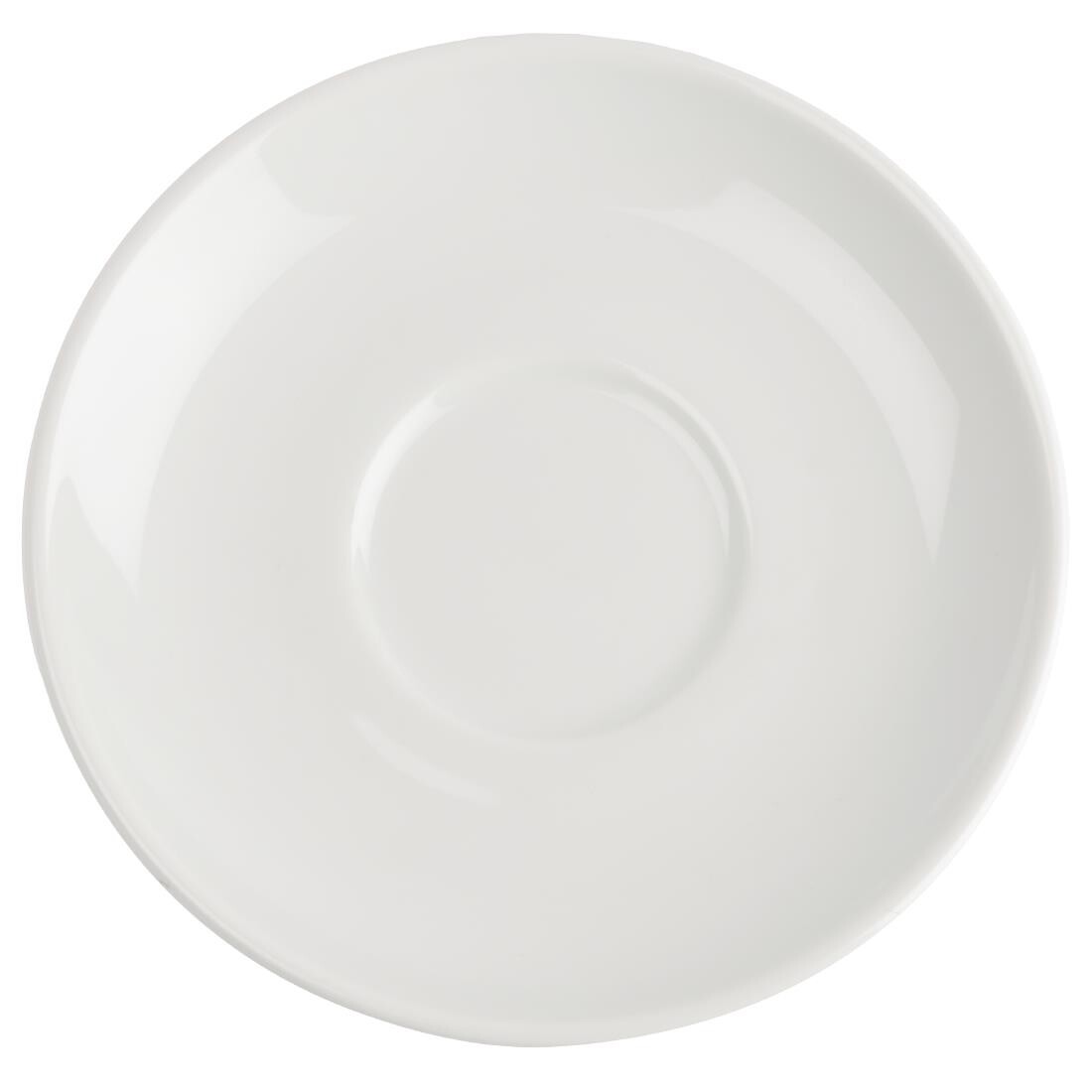 Royal Porcelain Classic White Espresso Cups Saucer 125mm