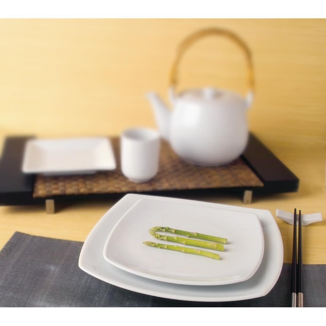 Royal Porcelain Kana Square Plates 190mm
