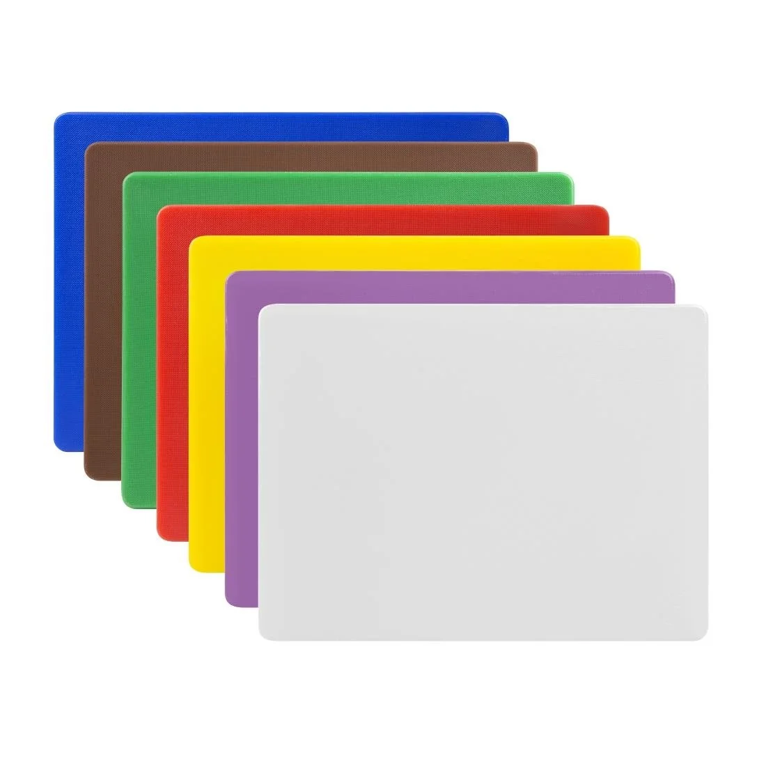 Hygiplas Low Density 7-Piece Chopping Board Set Small 305x229x12mm - Image 1