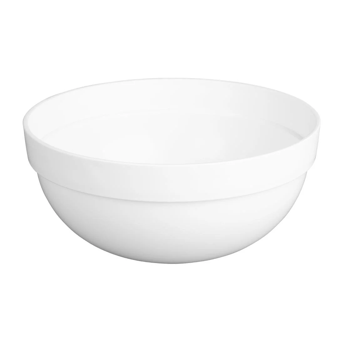 Nisbets Essentials Polypropylene White Mixing Bowl 3Ltr - Image 1