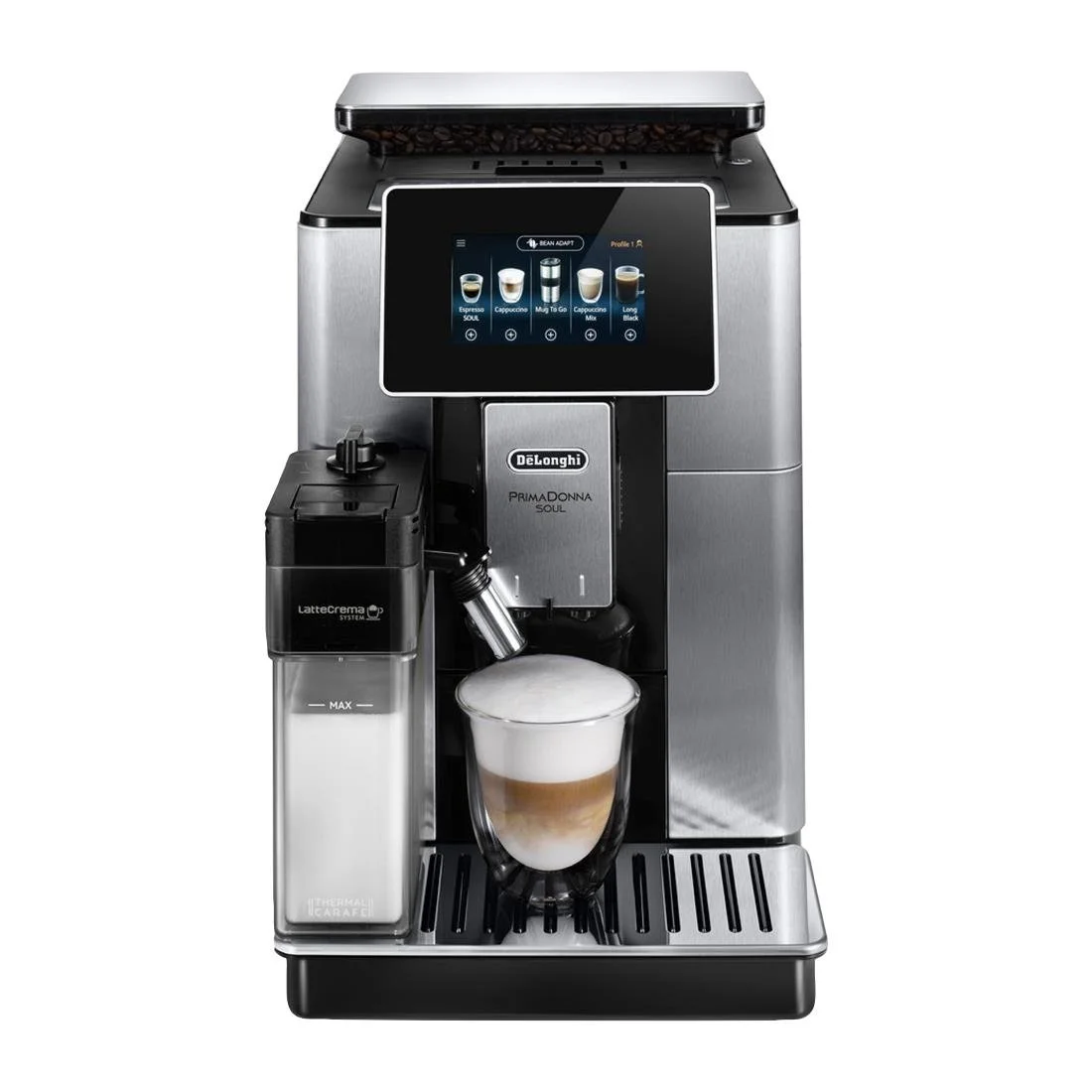 DeLonghi PrimaDonna Soul Automatic Bean to Cup Coffee Machine - Image 5