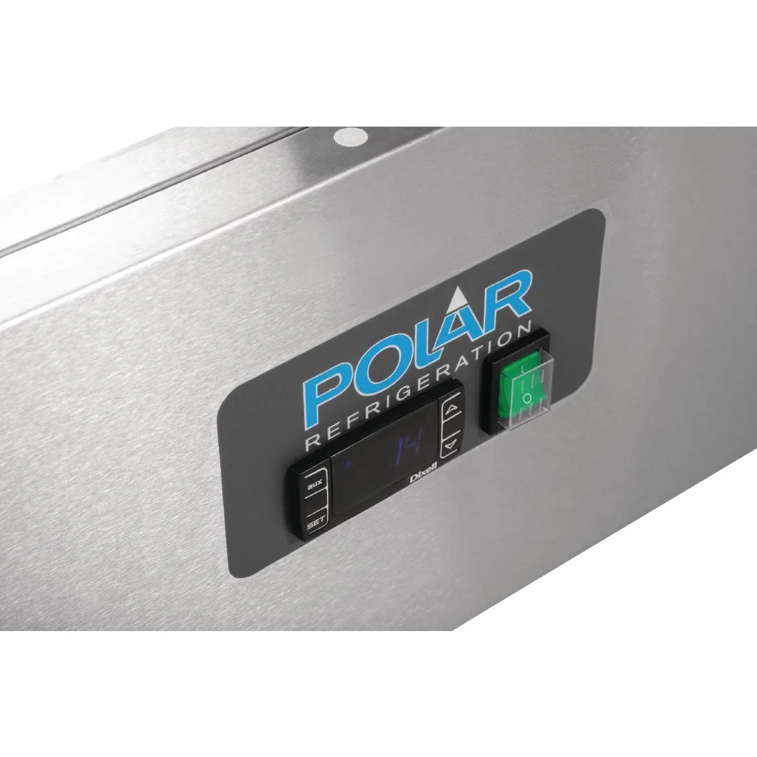 Polar 2 Door Compact Counter Fridge 240Ltr
