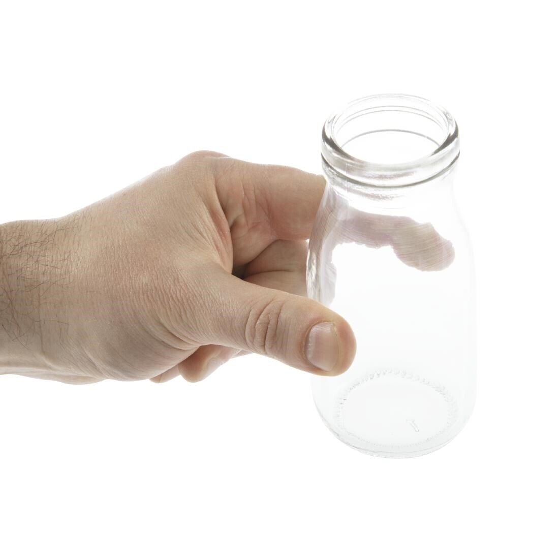 Olympia Glass Milk Bottle 200ml