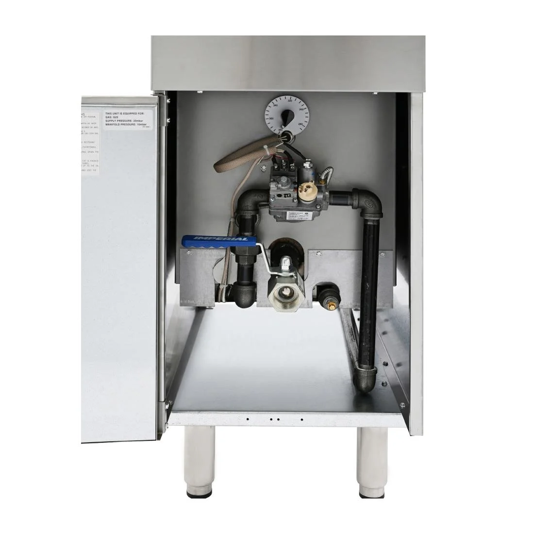 Imperial Propane Gas Single Tank Twin Basket Fryer IFS-40-OP